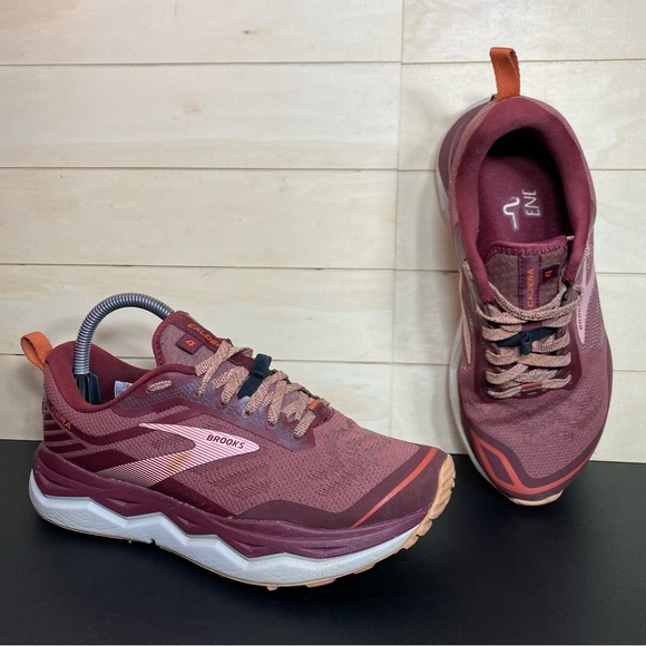 Brooks Caldera 4 Maroon Women's Size 7.5 Trail Running Shoes Sneakers B - Picture 11 of 11
